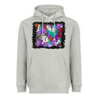 Moon Dust halloween ghost and turquoise glitter background Heavyweight Hoodie - BundleAndBundleShop