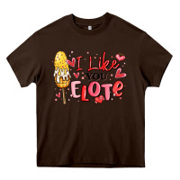 Chocolate Brown i like you elote mexican valentines day Heavy Core Tee - MaliasSmallBusiness