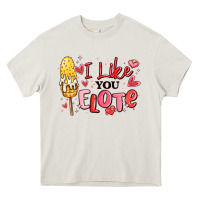 Cream i like you elote mexican valentines day Heavy Core Tee - MaliasSmallBusiness