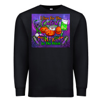 Black i care for the cutest pumpkins in the patch tumbler Premium Sweatshirt - BundleAndBundleShop