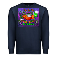 Navy i care for the cutest pumpkins in the patch tumbler Premium Sweatshirt - BundleAndBundleShop