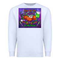 White i care for the cutest pumpkins in the patch tumbler Premium Sweatshirt - BundleAndBundleShop