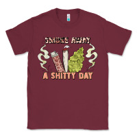 Burgundy smoke away a sh tty day Classic Tee - Artiststas