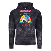 Cloud Black unicorns are born in october Vintage Hoodie - Jasminsmagicworld