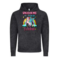 Vintage Black unicorns are born in october Vintage Hoodie - Jasminsmagicworld
