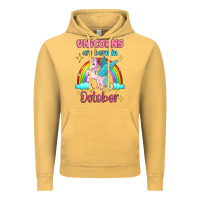 Vintage Mustard unicorns are born in october Vintage Hoodie - Jasminsmagicworld