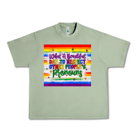 Oil Green what a beautiful day to respect other people's pronouns  tumbler Urban Heavy Tee - JahusDesignShop