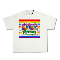 Pistachio what a beautiful day to respect other people's pronouns  tumbler Urban Heavy Tee - JahusDesignShop
