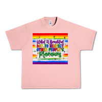 Salmon what a beautiful day to respect other people's pronouns  tumbler Urban Heavy Tee - JahusDesignShop