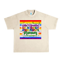 Sandshell what a beautiful day to respect other people's pronouns  tumbler Urban Heavy Tee - JahusDesignShop