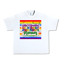 White what a beautiful day to respect other people's pronouns  tumbler Urban Heavy Tee - JahusDesignShop