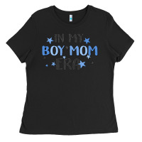 Black in my boy mom era Ladies Tee - MaliasSmallBusiness