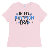 Bubblegum Pink in my boy mom era Ladies Tee - MaliasSmallBusiness