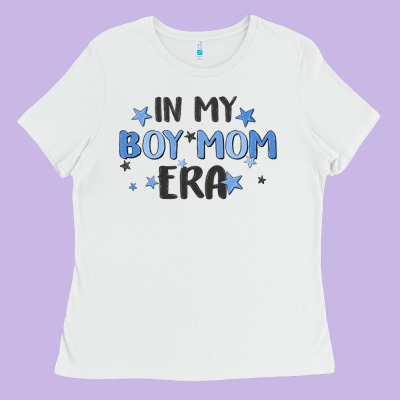 In My Boy Mom Era Ladies Tee Designed By Maliassmallbusiness