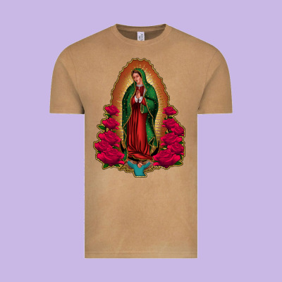 Our Lady Of Guadalupe Vintage Tee Designed By Jasminsmagicworld
