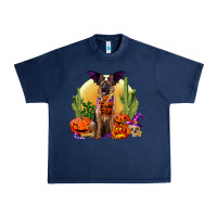 Navy Halloween german shepherd Urban Heavy Tee - RanaPortraitStore