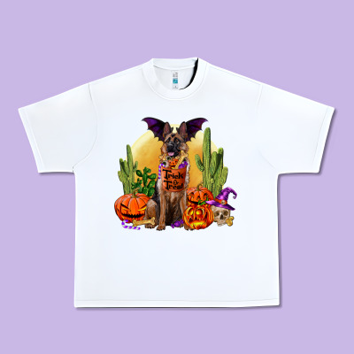 Halloween German Shepherd Urban Heavy Tee Designed By Ranaportraitstore