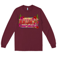 Burgundy Badass Mamacita Long Sleeve Tee - texasbilliewilder