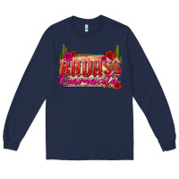 Navy Badass Mamacita Long Sleeve Tee - texasbilliewilder