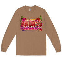 Toasted Coconut Badass Mamacita Long Sleeve Tee - texasbilliewilder