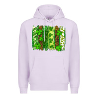Lilac St Patrick's Day Brushstrokes Premium Hoodie - RanaPortraitStore