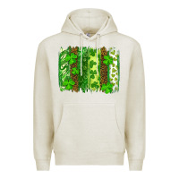 Oatmeal Heather St Patrick's Day Brushstrokes Premium Hoodie - RanaPortraitStore