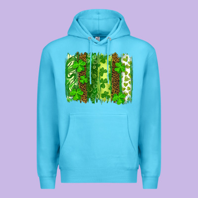 St Patrick's Day Brushstrokes Premium Hoodie Designed By Ranaportraitstore