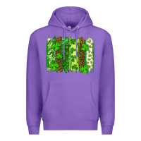 Purple St Patrick's Day Brushstrokes Premium Hoodie - RanaPortraitStore