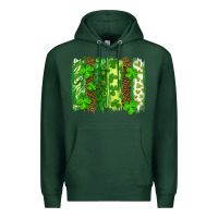 Sports Green St Patrick's Day Brushstrokes Premium Hoodie - RanaPortraitStore