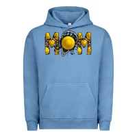 Pigment Pebble Blue mom lacrosse Urban Hoodie - RacoonDesign