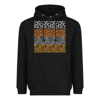 Black safari animals seamless pattern Heavyweight Hoodie - BundleAndBundleShop