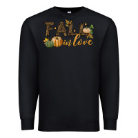 Black fall in love Premium Sweatshirt - BundleAndBundleShop