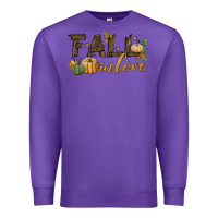 Purple fall in love Premium Sweatshirt - BundleAndBundleShop
