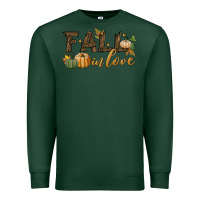 Sports Green fall in love Premium Sweatshirt - BundleAndBundleShop