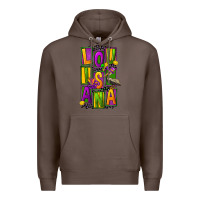 Coffee mardi gras louisiana Premium Hoodie - FaDigitalArtStudio