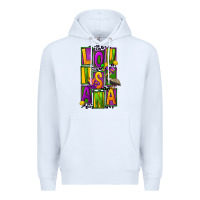 White mardi gras louisiana Premium Hoodie - FaDigitalArtStudio