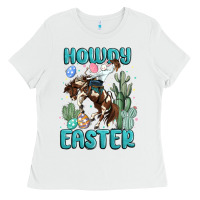 White howdy easter Ladies Tee - MaliasSmallBusiness