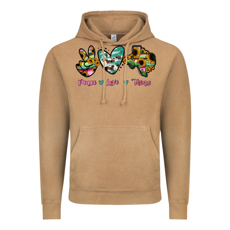 Peace Love Texas Vintage Hoodie by RanaPortraitStore | Teevron
