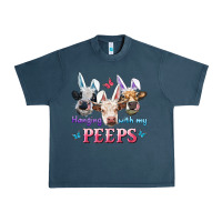 Midnight Navy Hanging With My Peeps Cows Urban Heavy Tee - RanaPortraitStore