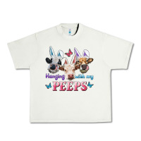 Pistachio Hanging With My Peeps Cows Urban Heavy Tee - RanaPortraitStore