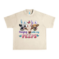 Sandshell Hanging With My Peeps Cows Urban Heavy Tee - RanaPortraitStore