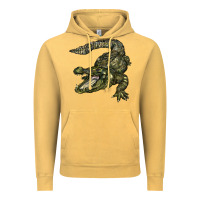 Vintage Mustard alligator Vintage Hoodie - BarkalooDesign