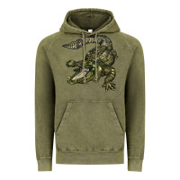 Vintage Olive alligator Vintage Hoodie - BarkalooDesign