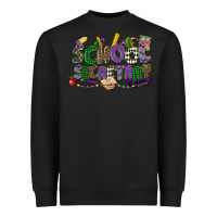 Black school secretary mardi gras Heavyweight Sweatshirt - CowGirlArtShop