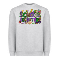 Heather Grey school secretary mardi gras Heavyweight Sweatshirt - CowGirlArtShop