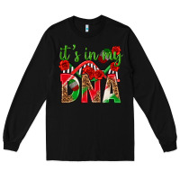 Black It's In My Dna Mexico Long Sleeve Tee - texasbilliewilder