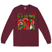 Burgundy It's In My Dna Mexico Long Sleeve Tee - texasbilliewilder