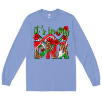 Colony Blue It's In My Dna Mexico Long Sleeve Tee - texasbilliewilder