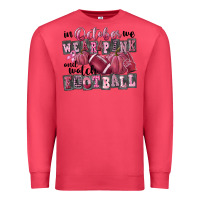 Cardinal in october we wear pink and watch football Premium Sweatshirt - FaDigitalArtStudio