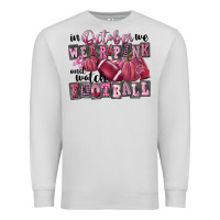 Dove Grey in october we wear pink and watch football Premium Sweatshirt - FaDigitalArtStudio